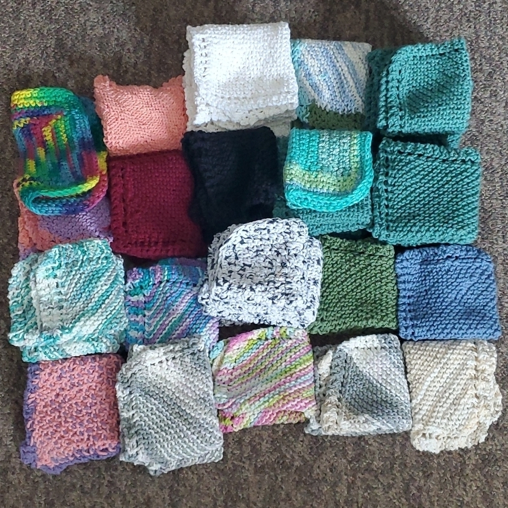 Handmade 100% cotton dish cloths any 4 for $10
